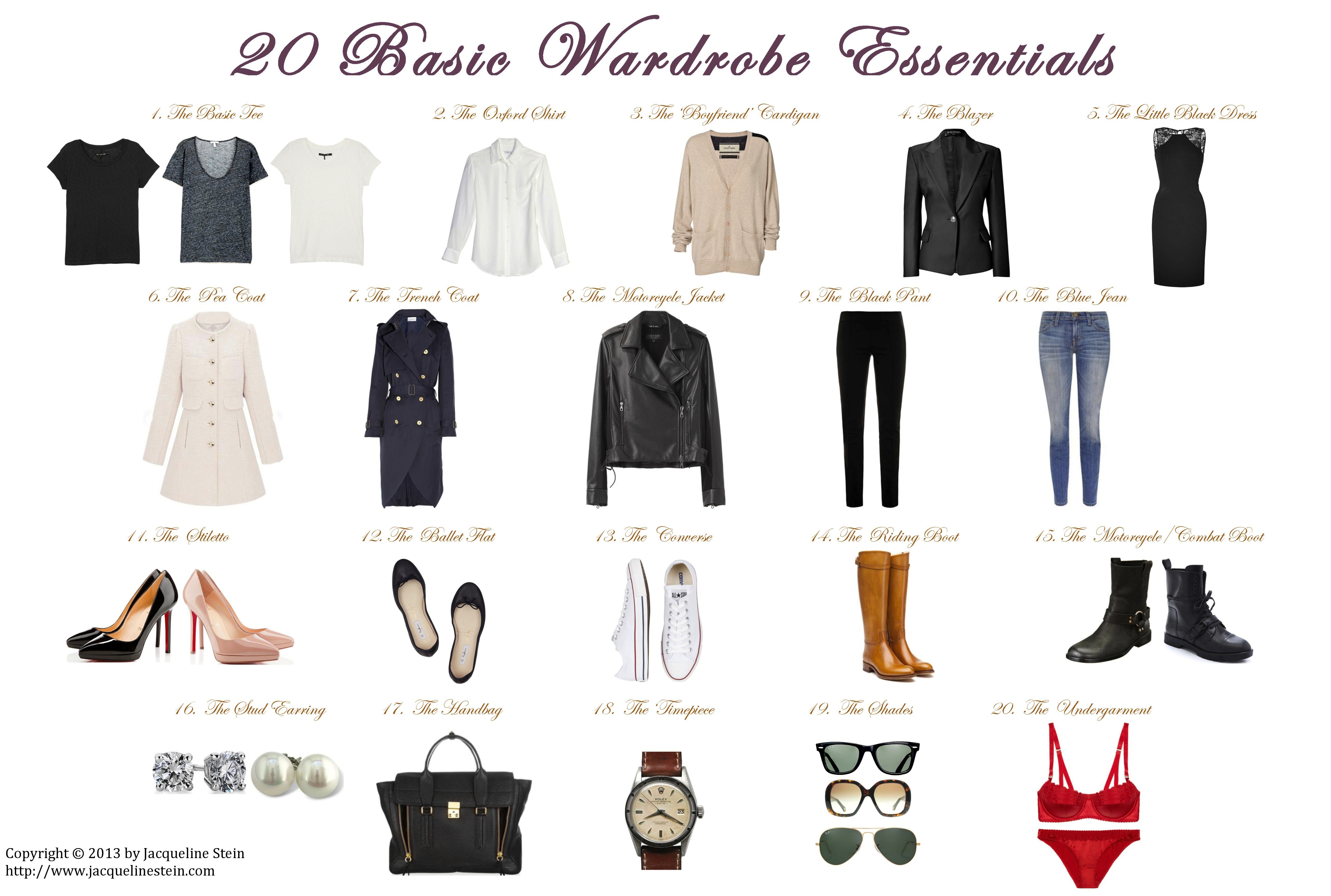 Women's Clothing Essentials & Wardrobe Basics